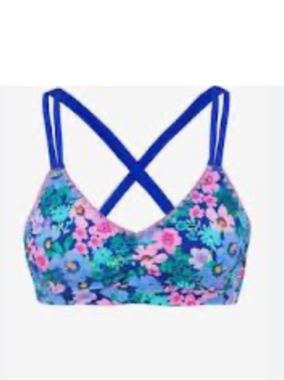 CUPSHE  Women's Crisscross Back Self
Tie Double Straps Bikini top size medium